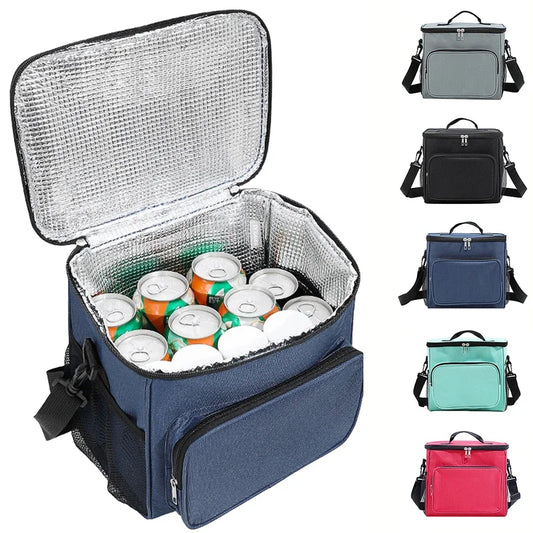 Thermal Lunch Box – Portable Cooler Bag with Adjustable Strap for Work & School