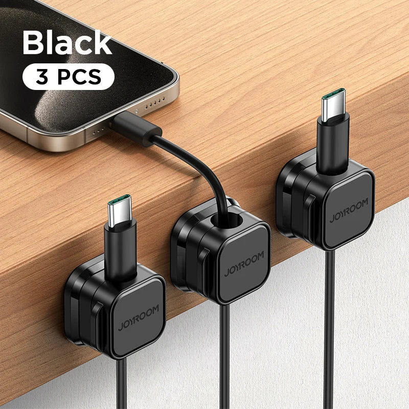 Magnetic Cable Clips – Joyroom Adjustable Cord Holder & Wire Organizer