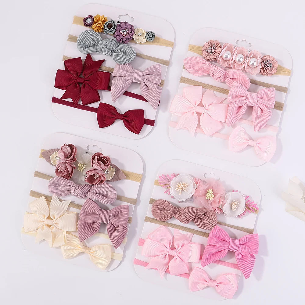 Knit Bowknot Baby Headbands – Cute & Comfortable Hair Accessories for Girls