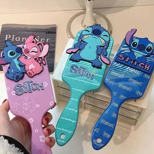 MINISO Disney Stitch Massage Comb – Gentle Air Cushion Hairbrush for Kids & Students