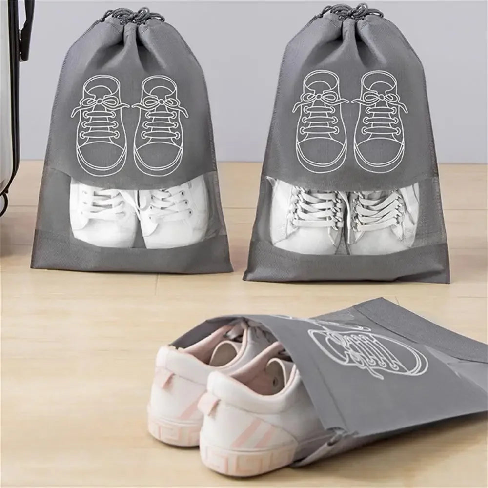 Waterproof Shoe Storage Bags – Portable & Breathable Travel Organizer (5/10pcs)