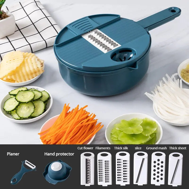 Handheld Vegetable Shredder – Manual Grater & Chopper for Quick Salad Prep