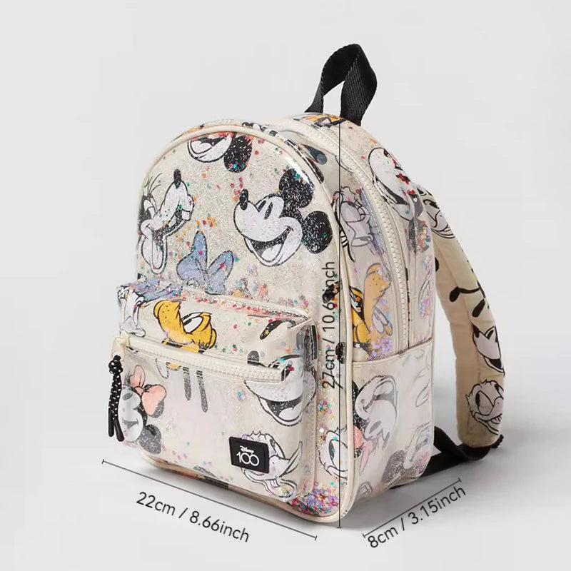 Disney Cartoon Sequin Backpack – Cute, Waterproof & Travel-Friendly for Kids