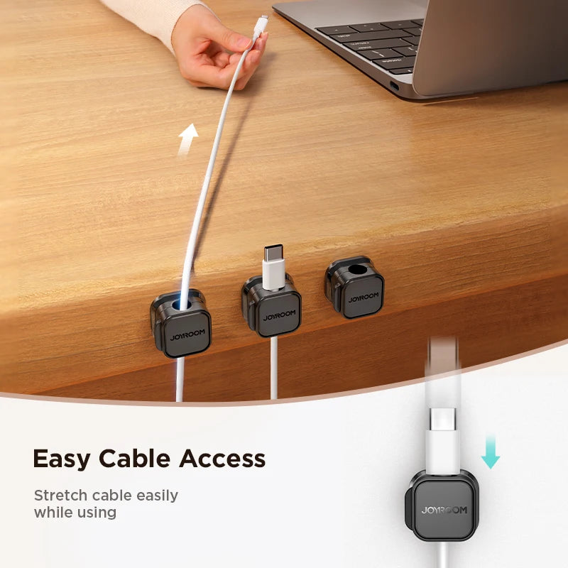 Magnetic Cable Clips – Joyroom Adjustable Cord Holder & Wire Organizer