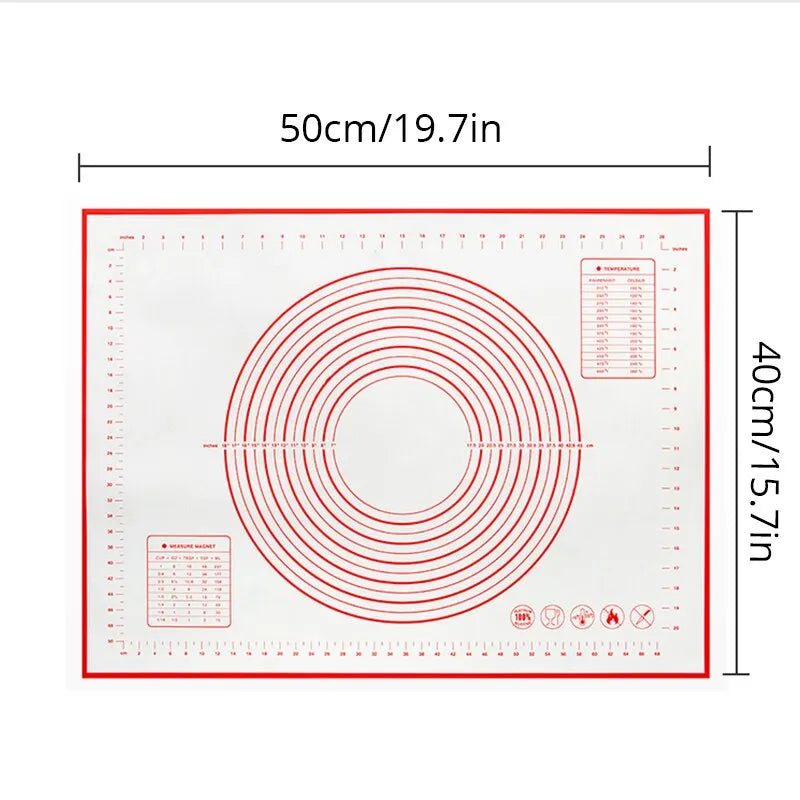 Non-Stick Silicone Kneading Dough Mat – Perfect for Baking & Cooking