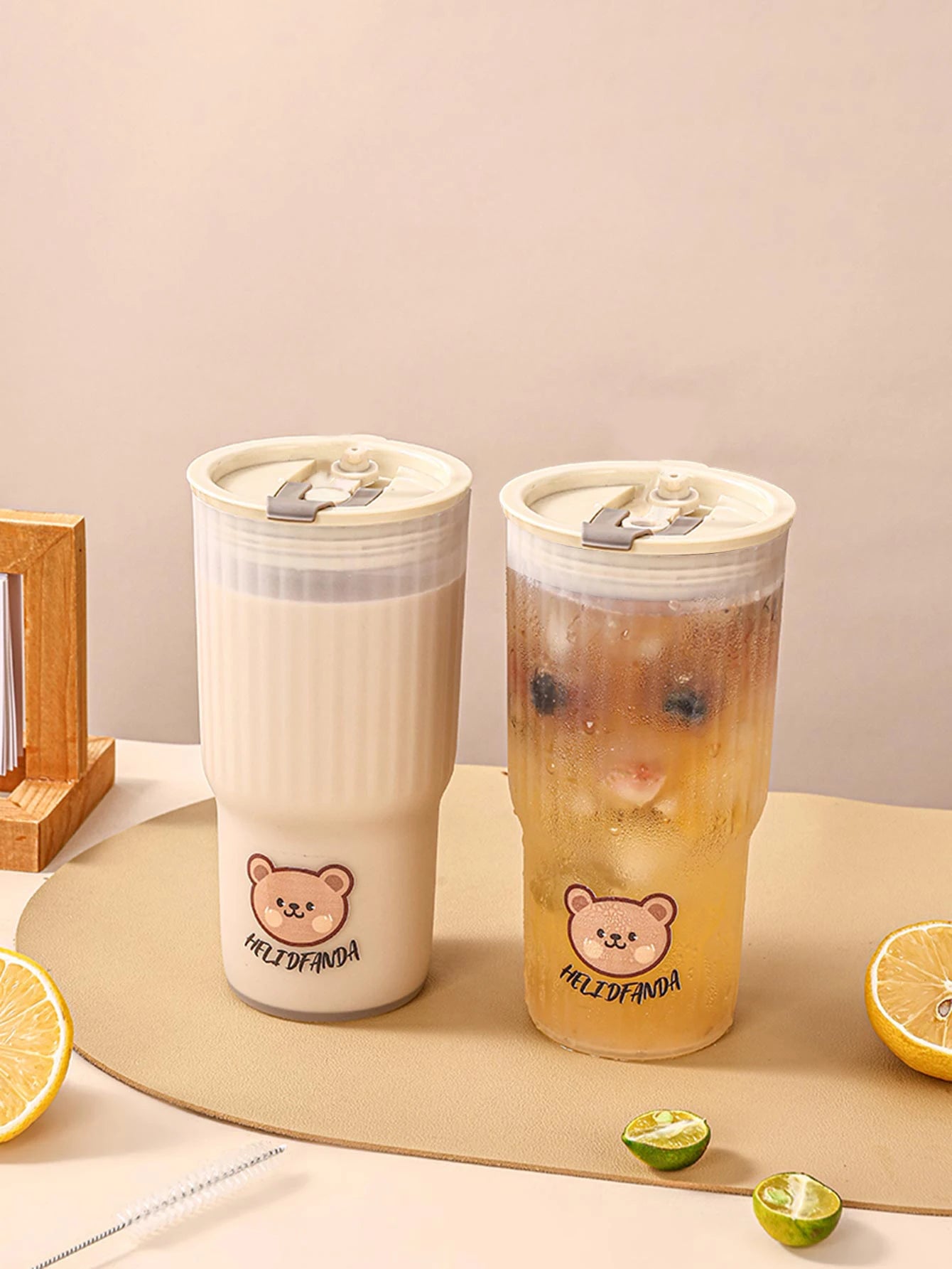 Cute Bear Water Bottle – Large Capacity, Leak-Proof & Travel-Friendly