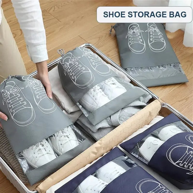 Waterproof Shoe Storage Bags – Portable & Breathable Travel Organizer (5/10pcs)