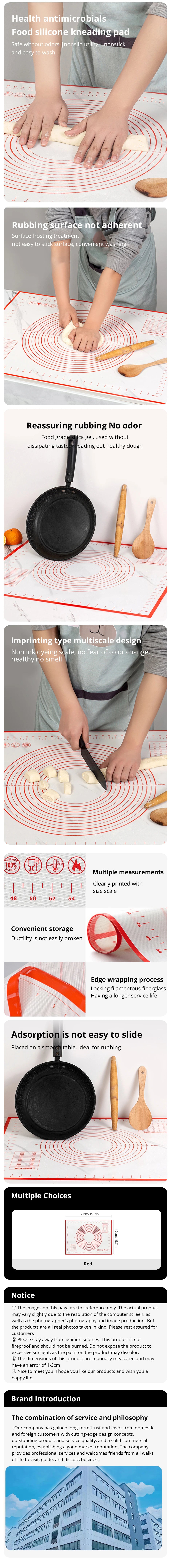 Non-Stick Silicone Kneading Dough Mat – Perfect for Baking & Cooking