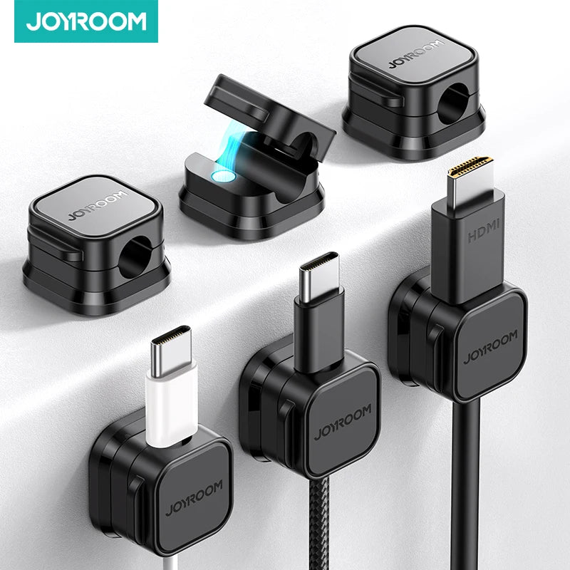 Magnetic Cable Clips – Joyroom Adjustable Cord Holder & Wire Organizer