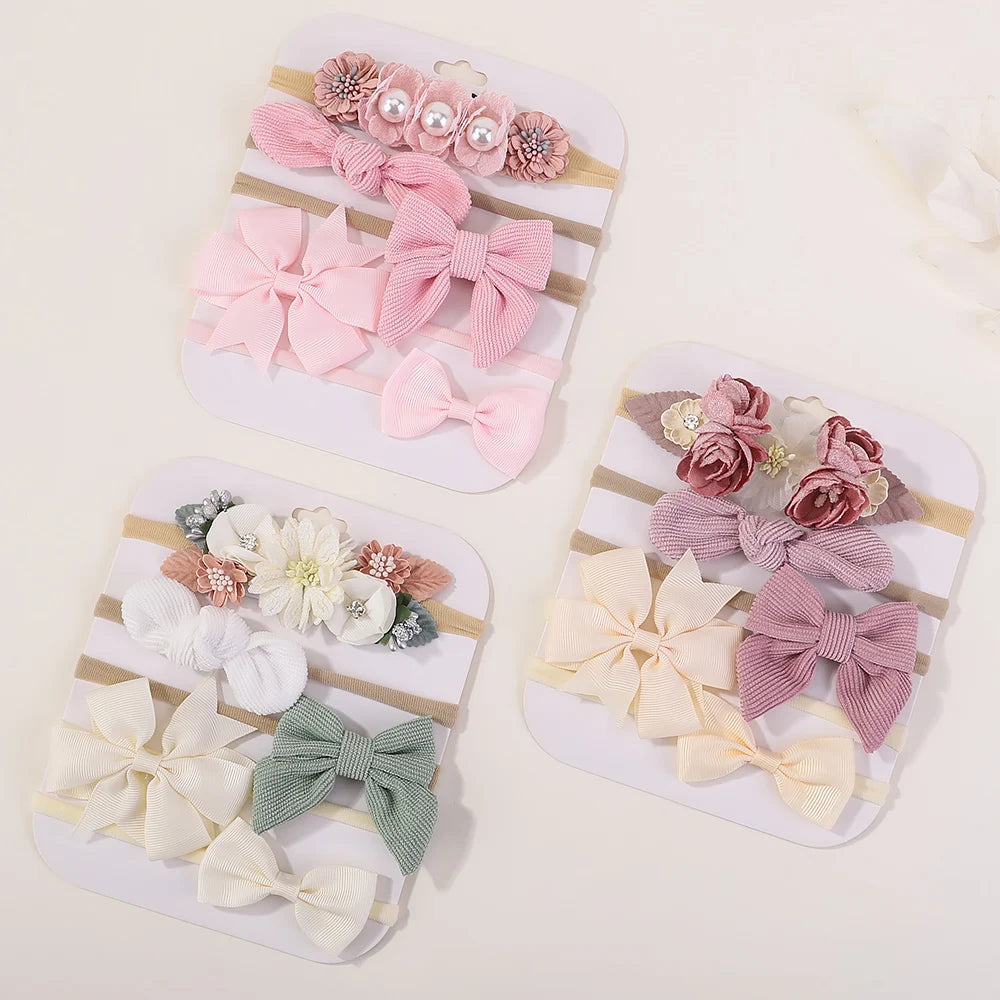 Knit Bowknot Baby Headbands – Cute & Comfortable Hair Accessories for Girls