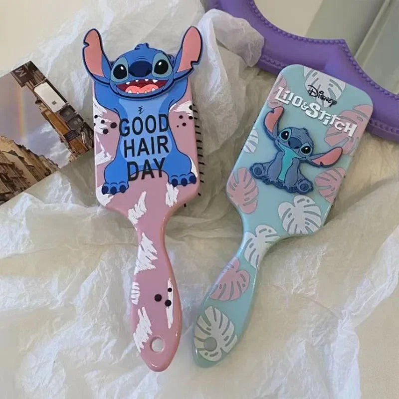 MINISO Disney Stitch Massage Comb – Gentle Air Cushion Hairbrush for Kids & Students