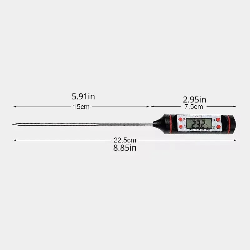 Digital Food Temperature Gauge – Perfect for Cooking, BBQ & Baking