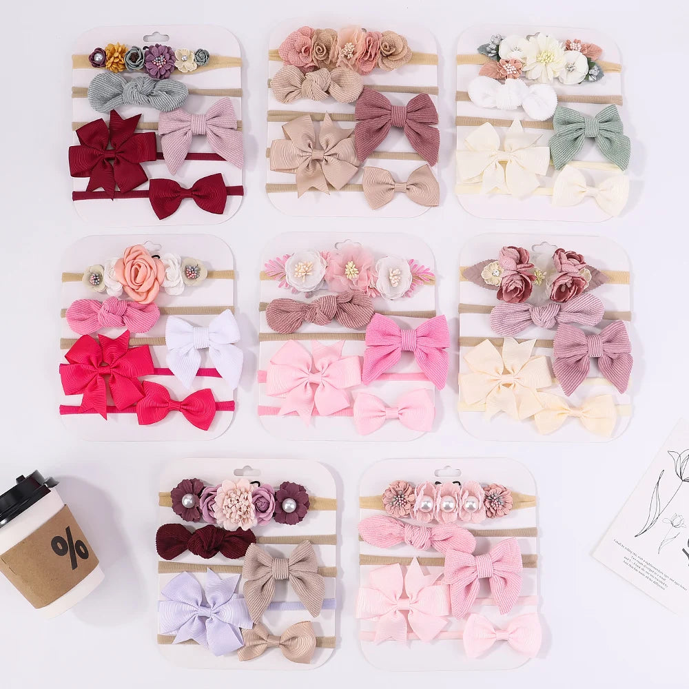 Knit Bowknot Baby Headbands – Cute & Comfortable Hair Accessories for Girls