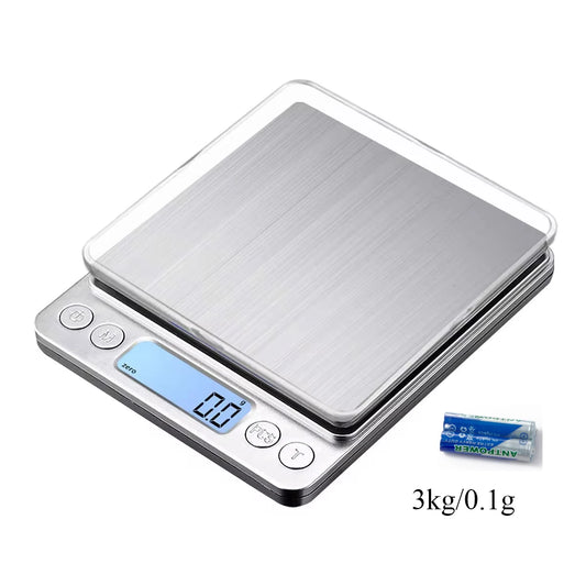 3kg Digital Kitchen & Jewelry Scale – High Precision Gram & Oz Weighing with LCD Display