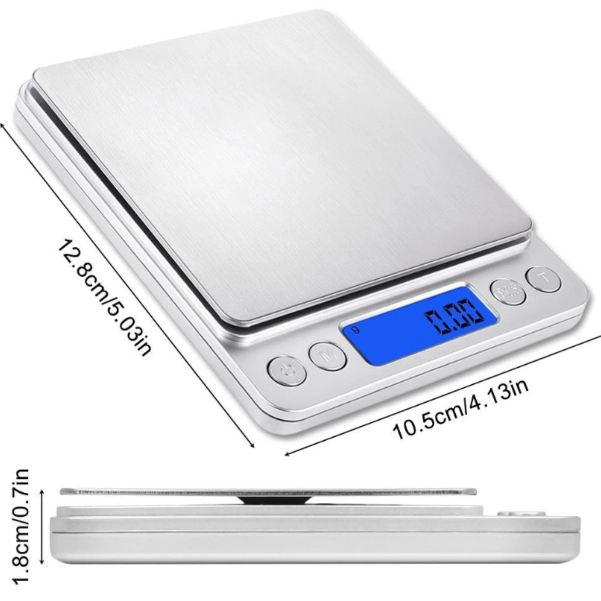 3kg Digital Kitchen & Jewelry Scale – High Precision Gram & Oz Weighing with LCD Display