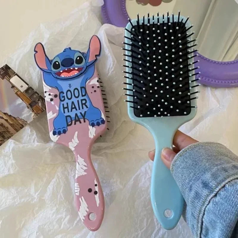 MINISO Disney Stitch Massage Comb – Gentle Air Cushion Hairbrush for Kids & Students