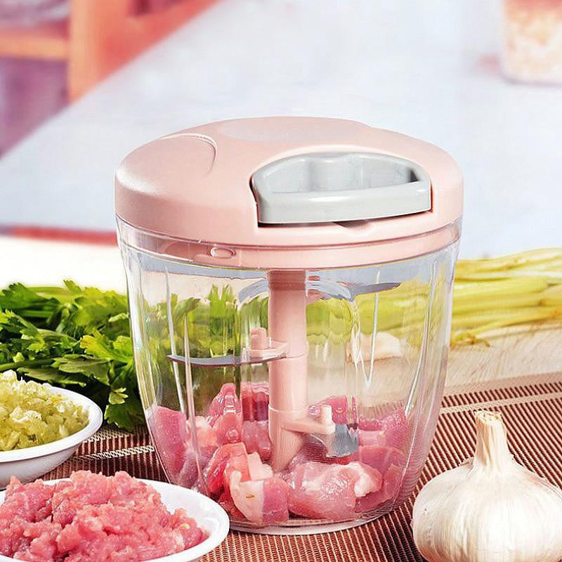 Manual Meat Mincer & Vegetable Chopper – Effortless Food Prep for Your Kitchen