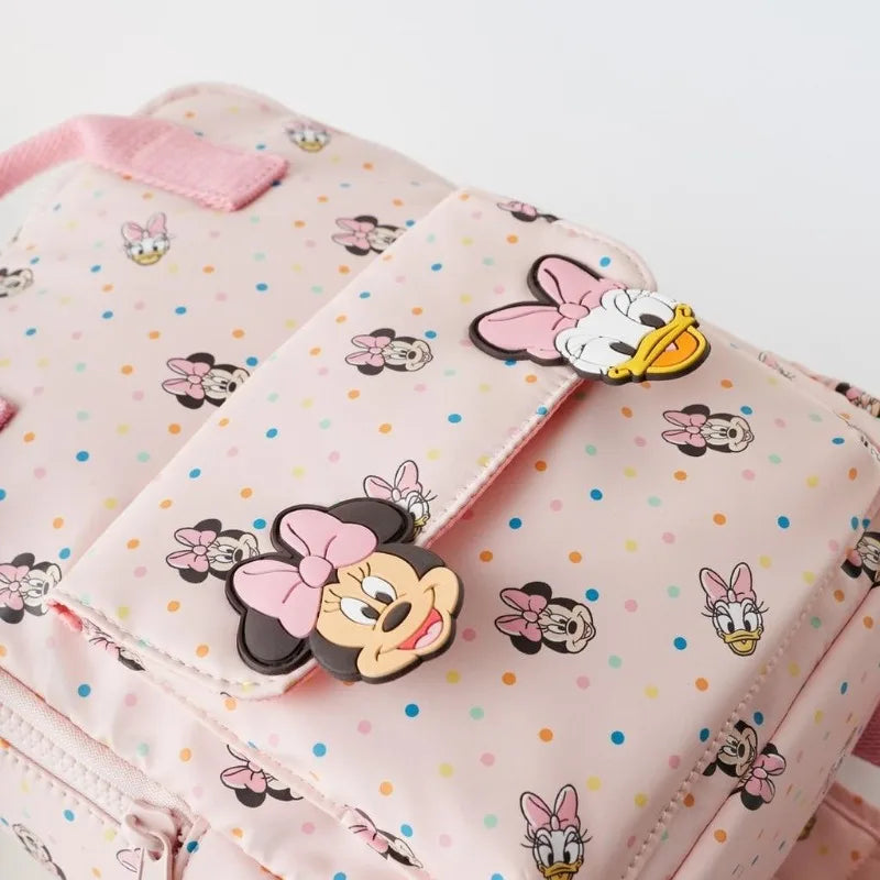 Multifunctional Disney Backpack – Cute Minnie & Donald Design for Kindergarten & School