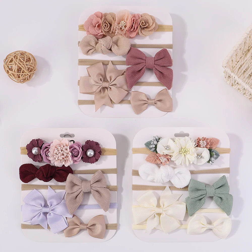 Knit Bowknot Baby Headbands – Cute & Comfortable Hair Accessories for Girls