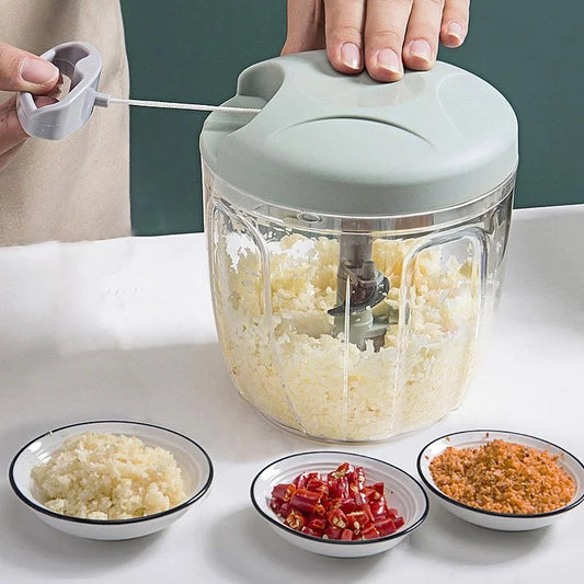 Manual Meat Mincer & Vegetable Chopper – Effortless Food Prep for Your Kitchen