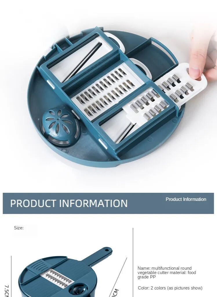 Handheld Vegetable Shredder – Manual Grater & Chopper for Quick Salad Prep