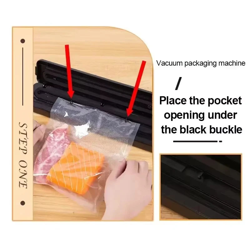 Portable Food Vacuum Sealer – Keep Food Fresh Longer with Air-Tight Packaging