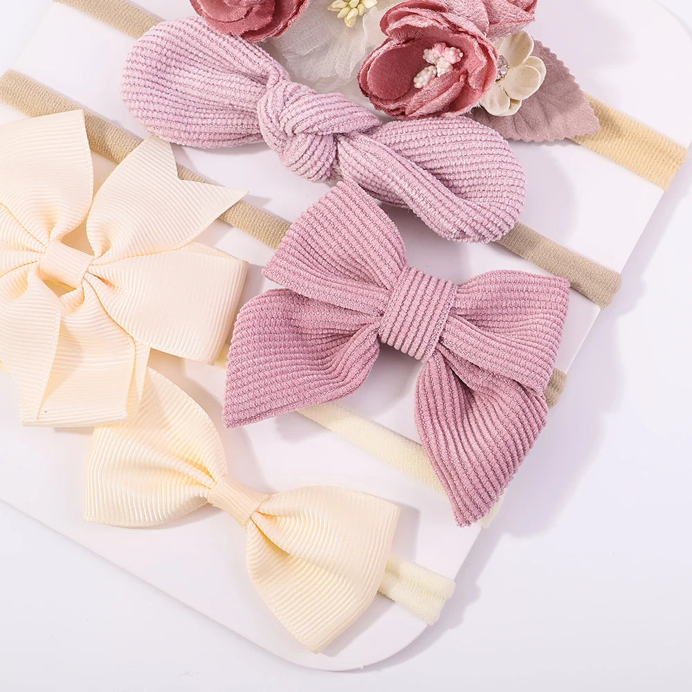 Knit Bowknot Baby Headbands – Cute & Comfortable Hair Accessories for Girls