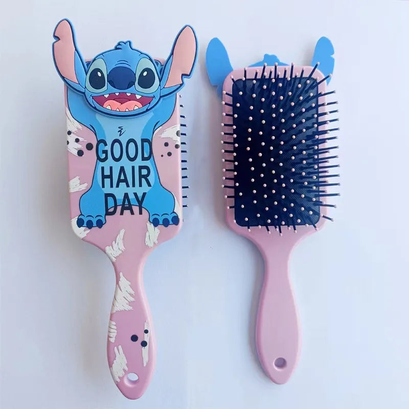 MINISO Disney Stitch Massage Comb – Gentle Air Cushion Hairbrush for Kids & Students