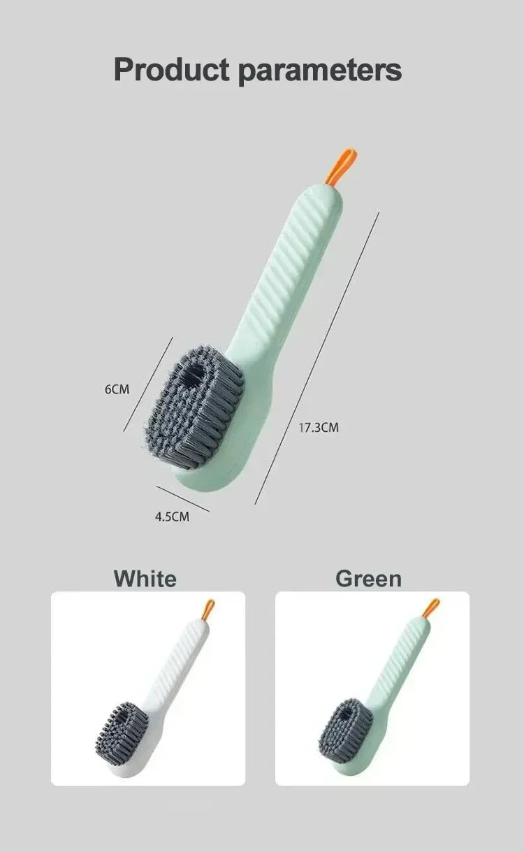 Multifunction Cleaning Shoe Brush Soft Automatic Liquid Shoe Brush Long Handle Liquid Clothes Brush Household Cleaning Tools