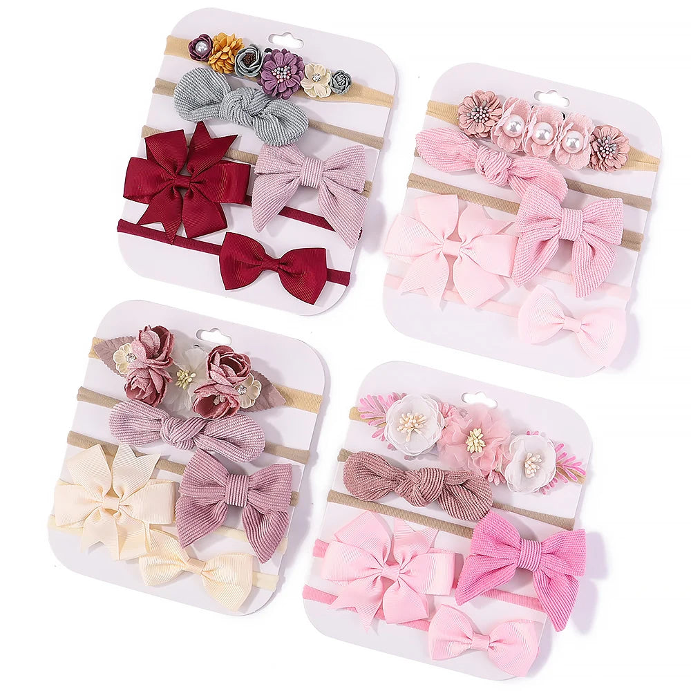 Knit Bowknot Baby Headbands – Cute & Comfortable Hair Accessories for Girls