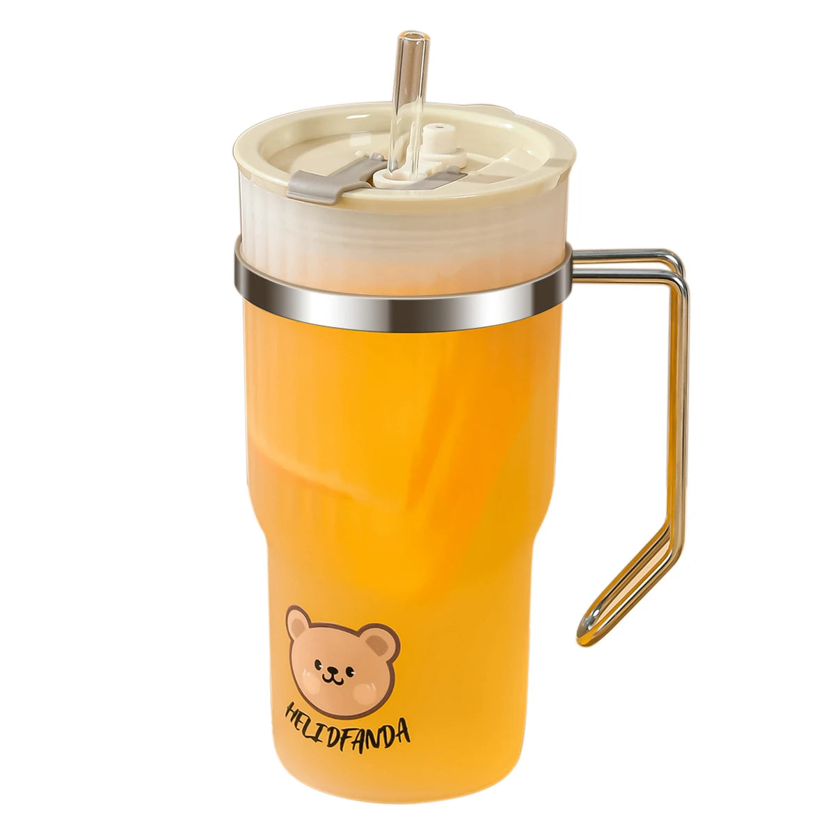 Cute Bear Water Bottle – Large Capacity, Leak-Proof & Travel-Friendly