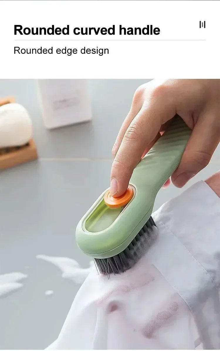 Multifunction Cleaning Shoe Brush Soft Automatic Liquid Shoe Brush Long Handle Liquid Clothes Brush Household Cleaning Tools