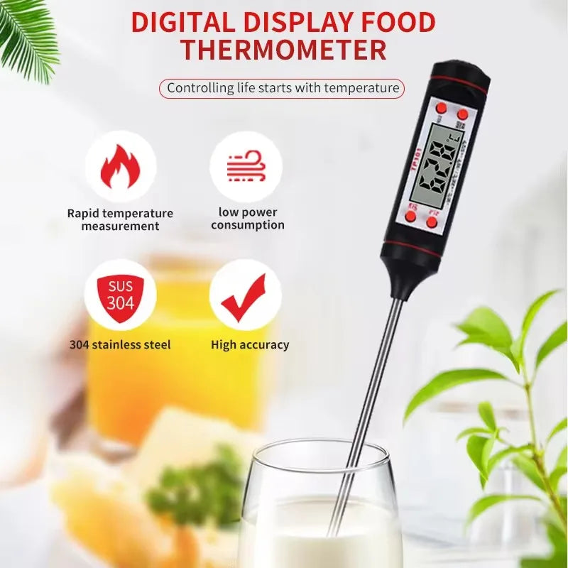 Digital Food Temperature Gauge – Perfect for Cooking, BBQ & Baking