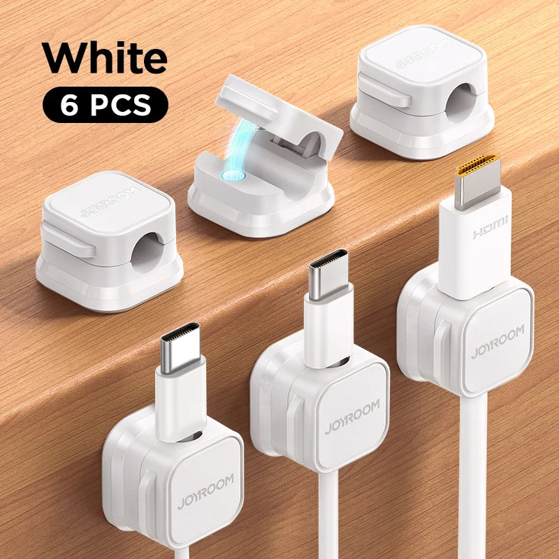 Magnetic Cable Clips – Joyroom Adjustable Cord Holder & Wire Organizer