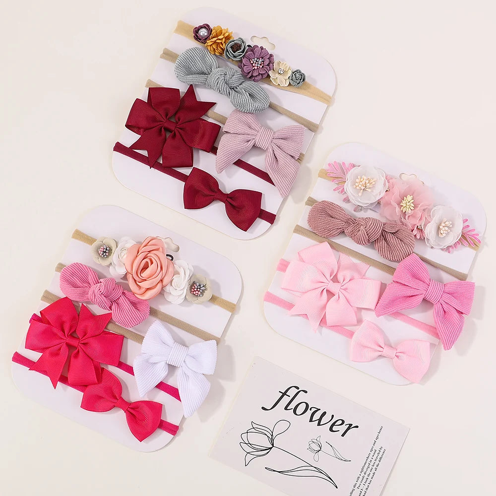 Knit Bowknot Baby Headbands – Cute & Comfortable Hair Accessories for Girls